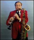 Lynn Roberts playing Sax and Clarinet