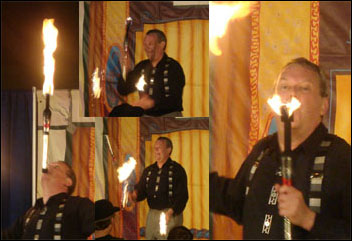 Larry and torches